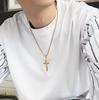 Collana Pendente Croce di Gesù Vintage Amuleti per Uomo e Donna Gioielli Religiosi Cattolici Cristiani Regalo