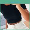 Elegant Women Summer Beach Short Sleeve Blouse T-shirt Slim Fit Crop Tank Top