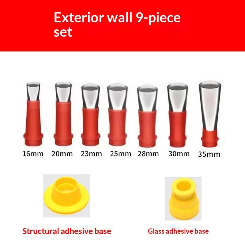 Stainless Steel Caulking Nozzle Silicone Sealant Tool Set For Bathroom Kitchen Sink Joint Sealing And Application