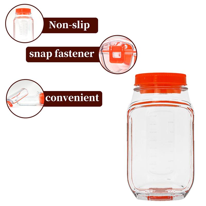 Salad Pod Salad Jar Leakproof Portable With Lid Vegetable Jar Lunch Side Opening Can For Office, School, Travel, Camping