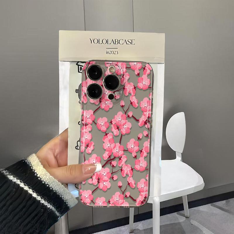 Plum Blossoms In Full Bloom Fashion Phone Case For iPhone 17 16E 15 11 12 14 13 Pro Max 16 Plus 17E Air Shockproof Cover Fundas