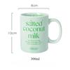 Cute Ceramic Mugs Coffee Cups 300ml Creative Letters Mug Home Kitchen Decoratio Milk Yogurt Breakfast Tea Water Cup Office Gift
