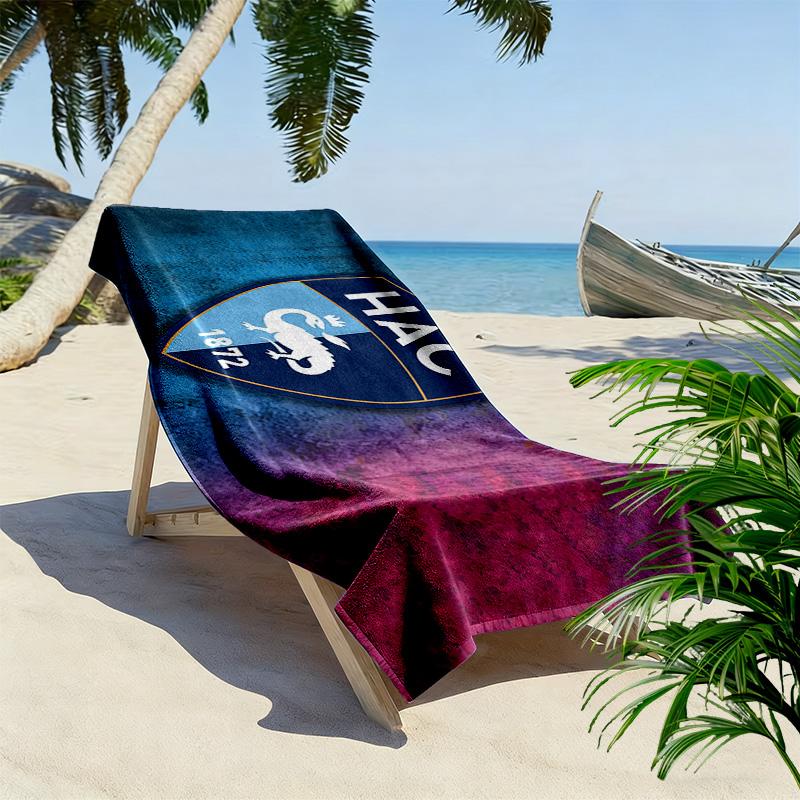 Le Havre Athletic Club Print Beach Towel, Large Soft Quick Dry Towel for Beach Camping Swimming