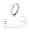 MODIAN 925 Silver Vintage Stars Eternity Stackable Finger Ring Retro Exquisite Bands Rings For Women Fine Jewelry