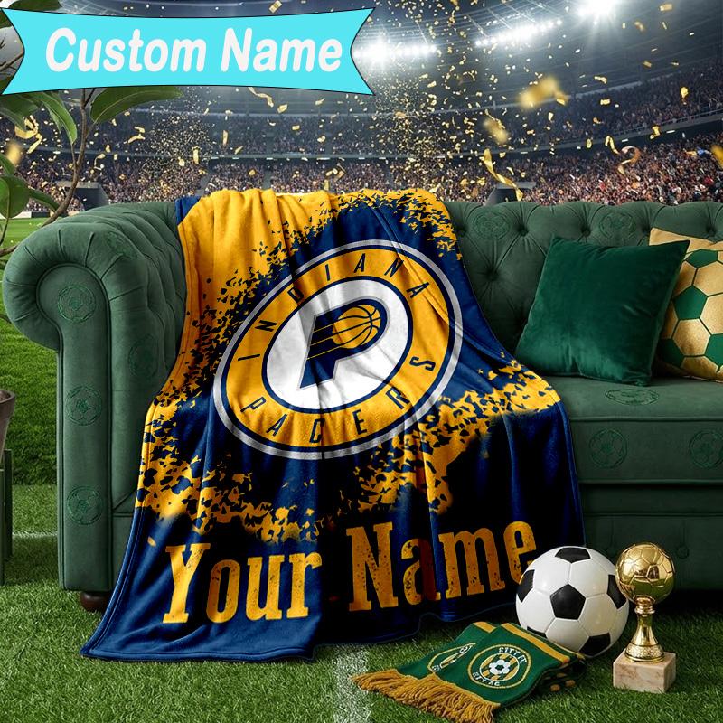 Custom Name Blanket Indiana Basketball Team Blanket Bedding Blanket for Travel, Camping, Living Rooms, Offices, Sofas, Fan Christmas gift