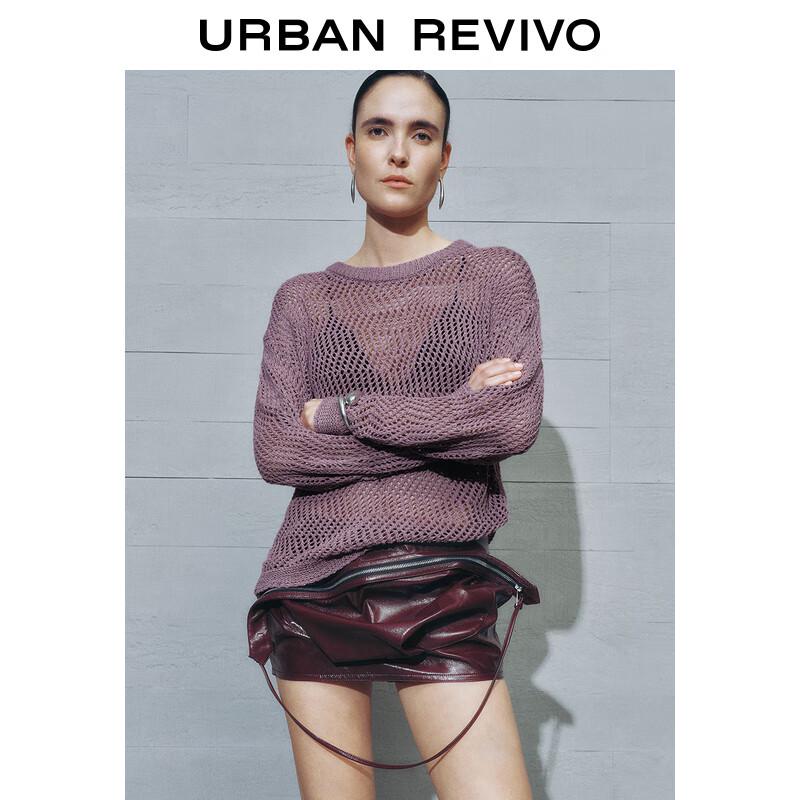 UR Designer Series Women's Hollow Round Neck Knit Sweater UWA950002