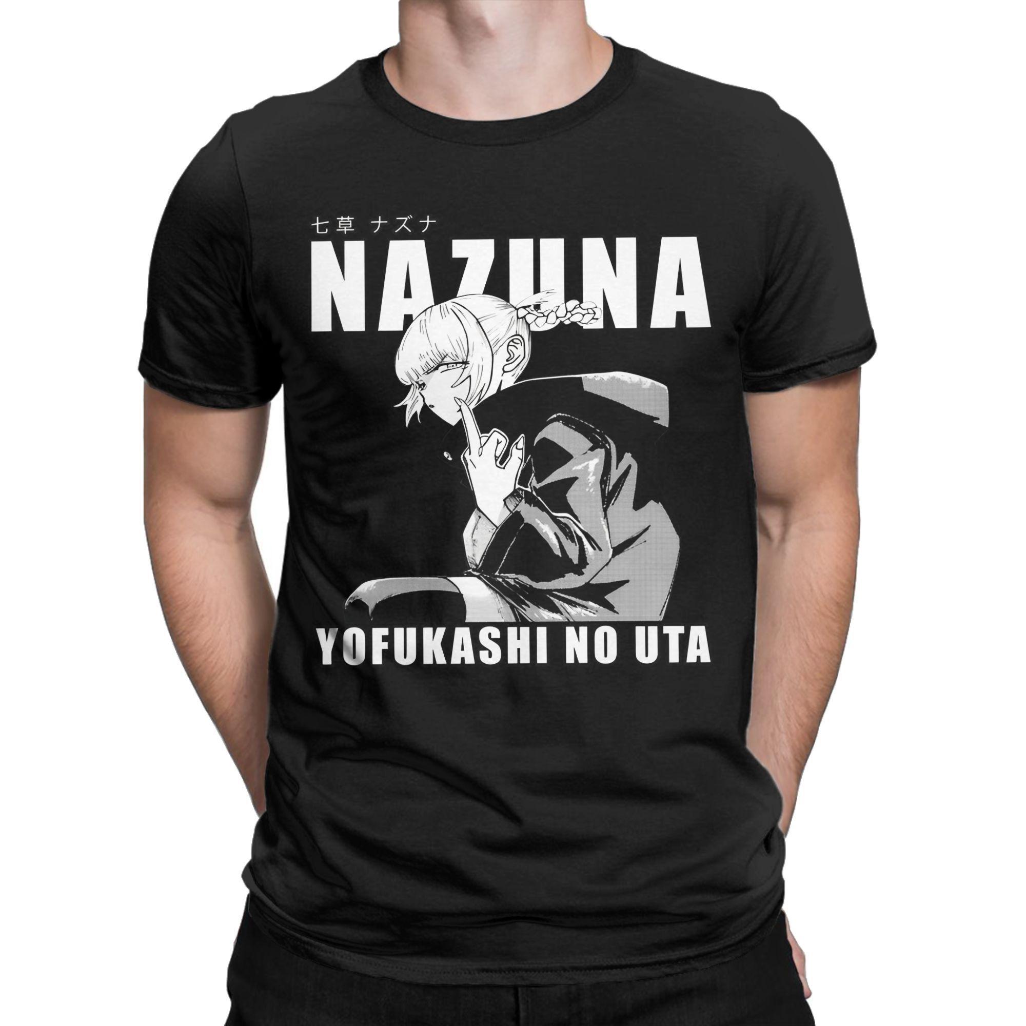 

Мужская и женская графическая печать Nazuna Nanakusa Call of the Night футболка футболка хлопок японская манга футболки одежда XL чёрный