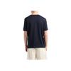 Emporio Armani Solid Color Round Neck Logo Print Short Sleeve T-Shirt Men Tops Navy-Blue EM001068-AF12926-UB118