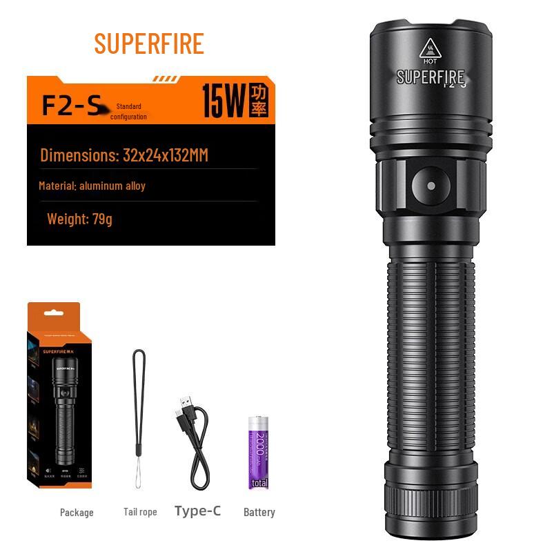 Supfire F2 Series Mini Rechargeable LED Flashlight