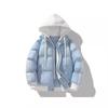 Fake Two-piece Cotton Jacket for Men In Winter New American Casual Hooded Thickened Warm Cotton Jacket