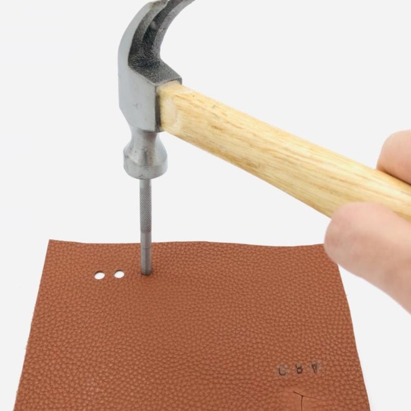 Heavy Gauge Alloy Punch Rod Punching Drill Hollow Cores Design Hole Punch For Flawlessly Leather Craft Hole Creation