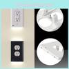 Wall Outlet Cover Socket Plate Double Led Night Light Sensor Coverplate Plug