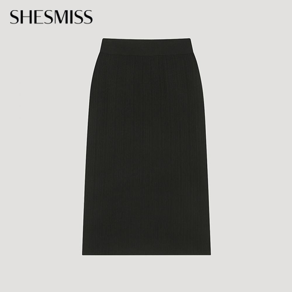 

She S miSS Rib Banding Knit Skirt SSkSko22080 Bk blacks/55