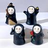 Adorable Resin Ghost Figurine With Skull Wizard Design For Halloween Home Decor Gift