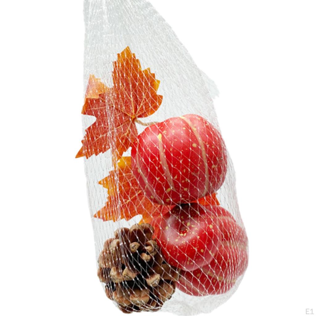 Autumn Fake Pumpkins Model Foam Maple Leaf Reusable Lifelike DIY Artificial Vegetables