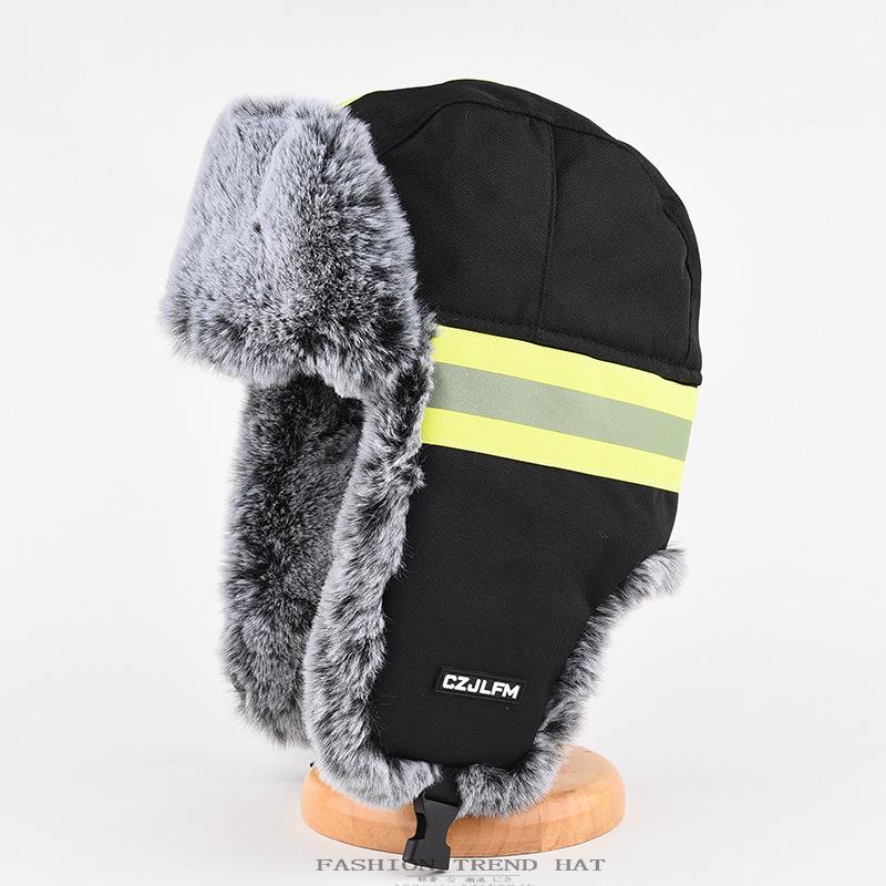 Thunderhead Cap Men's Fall and Winter Warm Cotton Cap Children's Mask Cap Plush Ear Protection Cycling Cap Europe and The United States