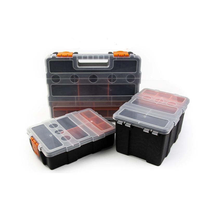 §Multi-Grid Portable Plastic Parts Toolbox Combination Screw Storage Box Metal Parts Hardware Tool Screwdriver Tool Box