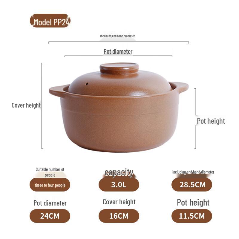 Lilang Unglazed Earthenware Clay Pot