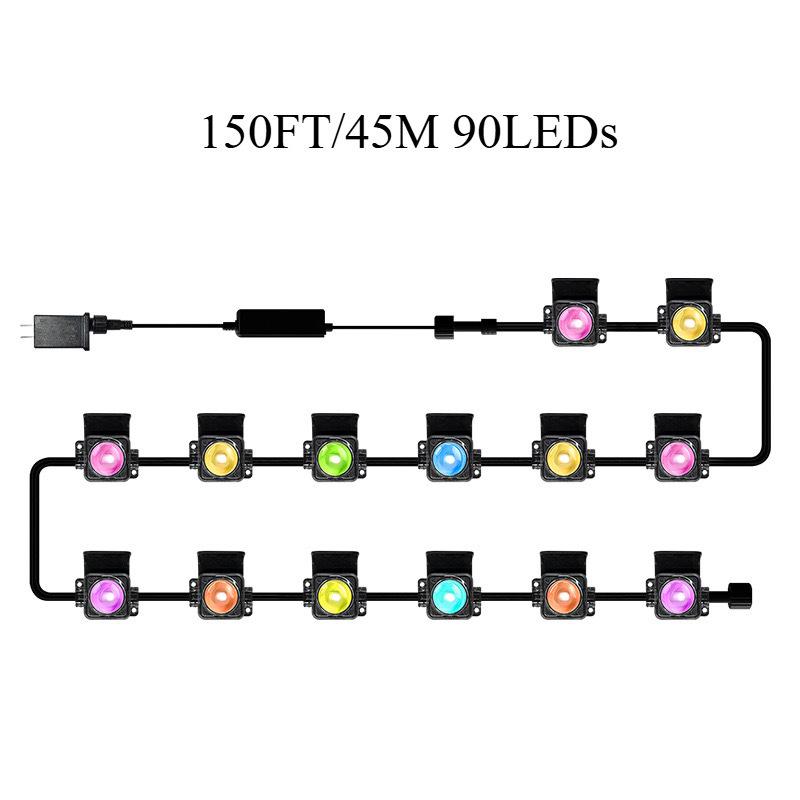 Smart Colorful LED Pathway Lamp with Bluetooth App Voice Control for Indoor/Outdoor Decoration