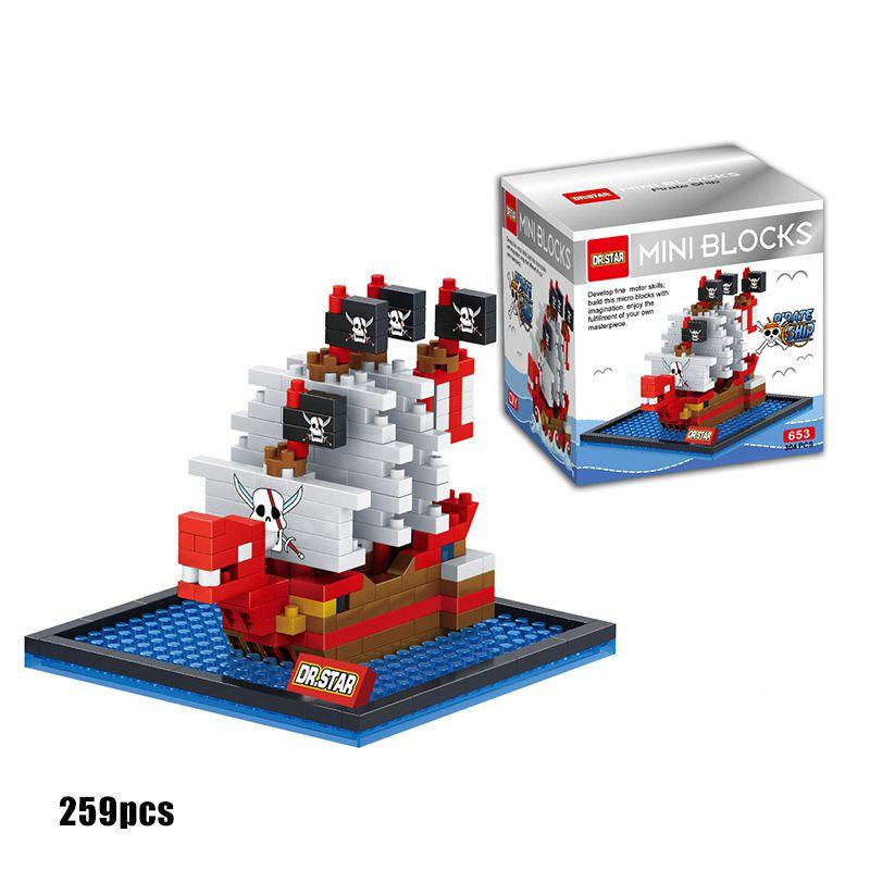 One Piece Pirate Boat Building Block Toy Mini Figure Collection Gift For Kids