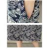 Navy Knee-length Mid-length Mom Temperament Dresses