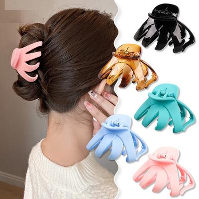Large Hair Clip for Women Hairclip Crab for Hair Claw Clip Ladies Navy Blue Hair Accessories Barrette Buckle for Hair Butterfly