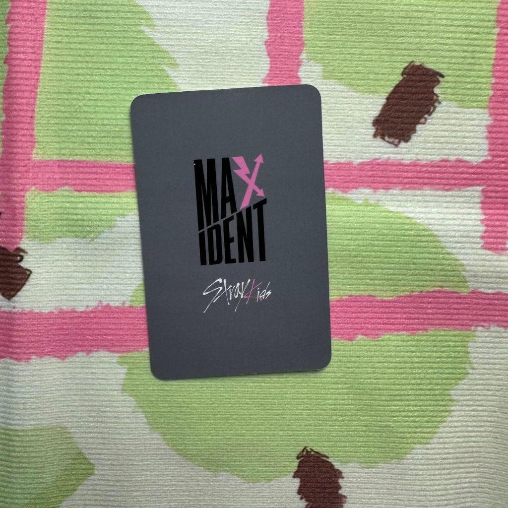 [USED] StrayKids MAXIDENT 4th week Sanok Hyunjin trading card