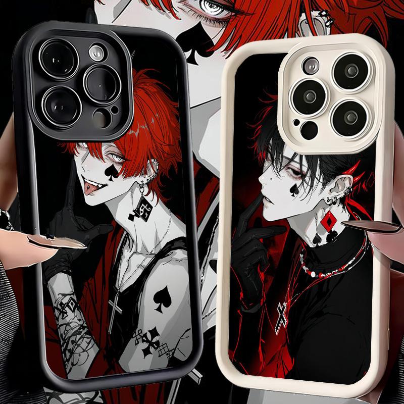 Phone Case for iPhone 17 Air 16E 15 16 Pro Max Devil Bad Boy Anime Style Cover 14 Plus 13 12 Mini Soft Shell Silicone Fundas