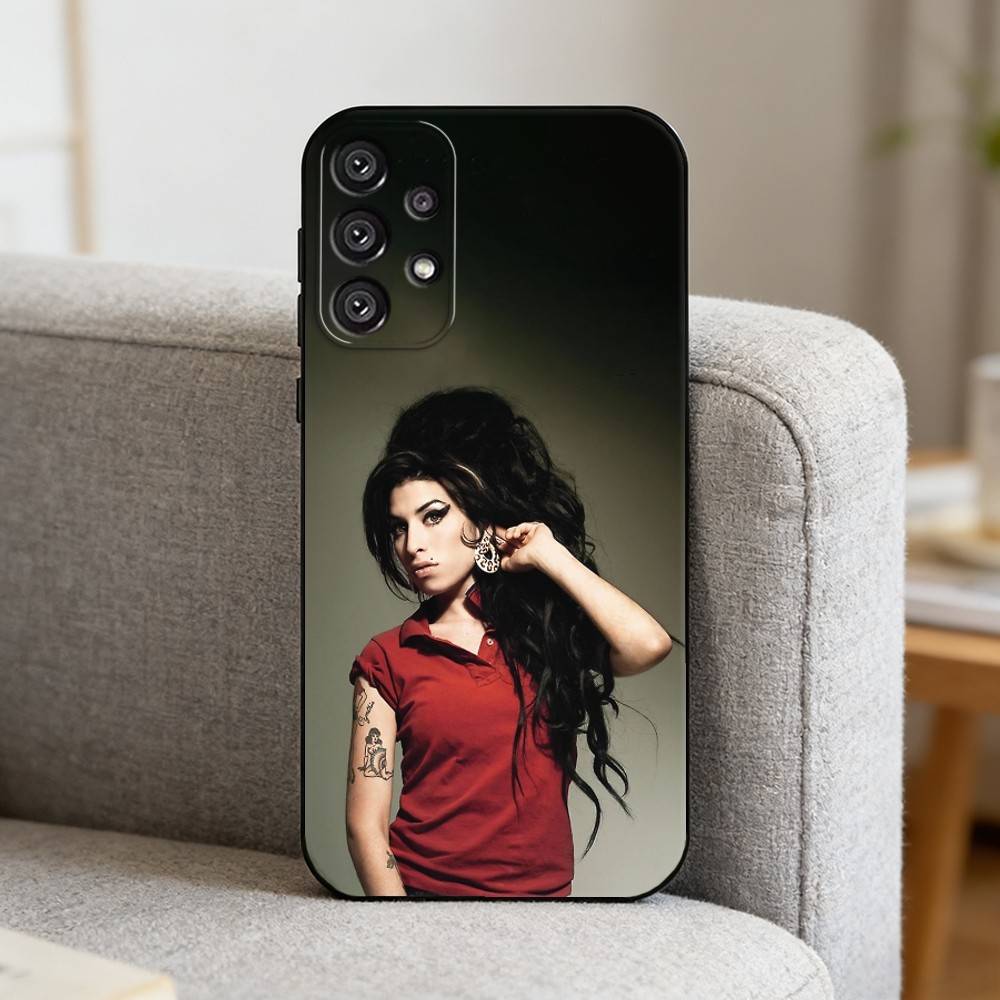 Singer A-Amy W-Winehouse    Phone Case For Samsung S25,S24,S21,S22,S23,S30,Ultra,S20,Plus,Fe,Note,10,9,5G Black Cover