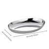 Three-Layer Steel Oval Dish Long-Lasting Polished Stainless Platter