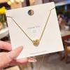 Korean 18K Gold Titanium Steel Women's Clavicle Necklace - Versatile, High-End, Non-Fading Temperament Choker.