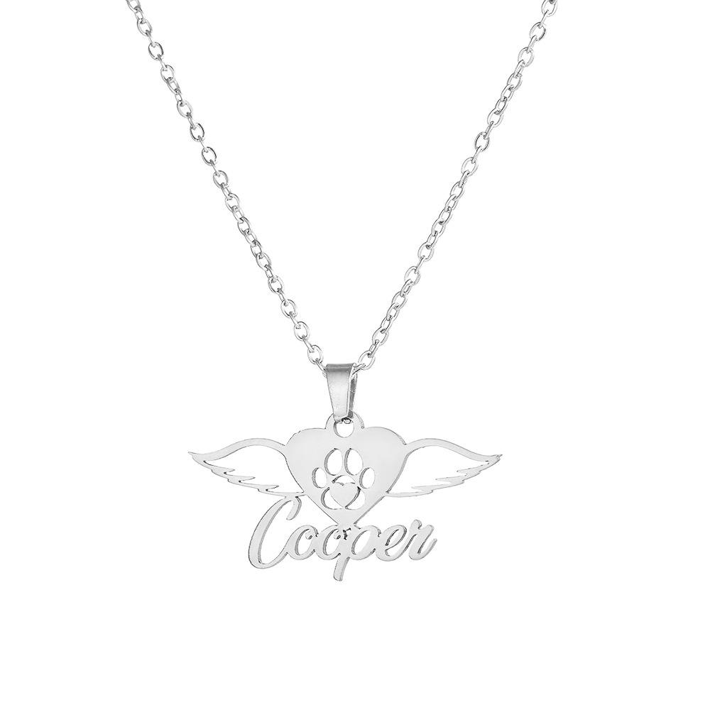 Collana Personalizzata con Lettere in Acciaio Inossidabile Placcato Oro 18K - Catena Clavicolare Fai-da-Te con Nome Personalizzato