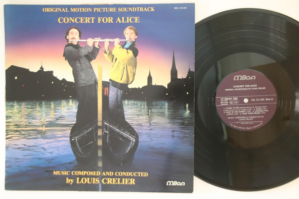 

LP Record OST, LOUIS CRELIER - Concert For Alice MILCH025 MILAN 1985 Switzerlan Soundtracks & Musicals Used