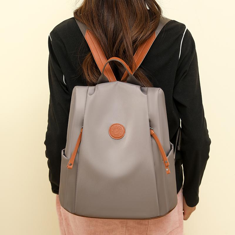 Women's Lightweight Nylon Backpack Travel Small Backpack Crossbody Bag