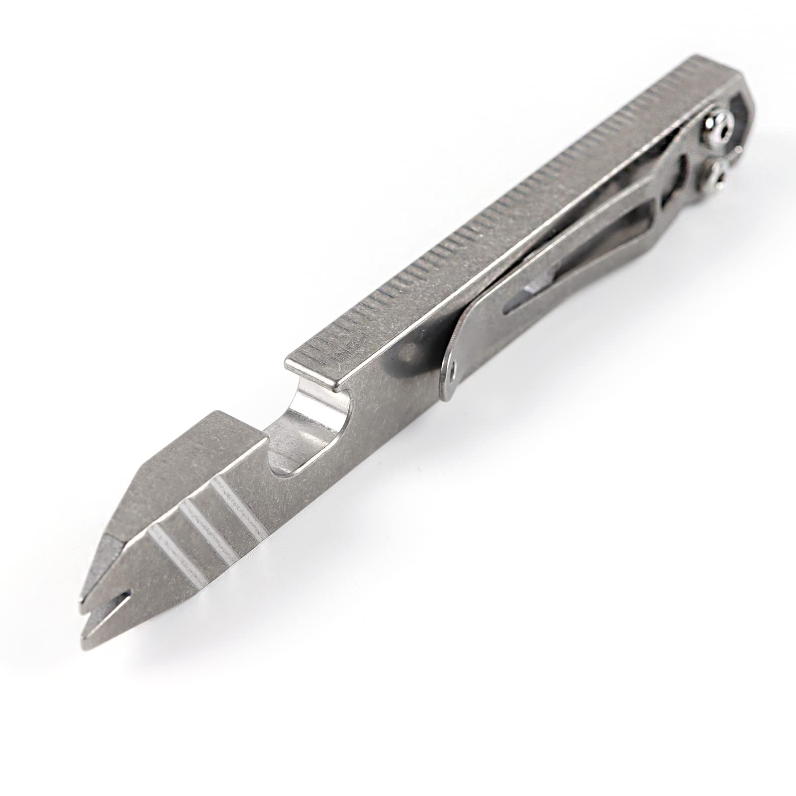 

Hamans Titanium Prybar EDC открывалка для бутылок отвертка с функцией зажима многофункциональный инструмент серебряный