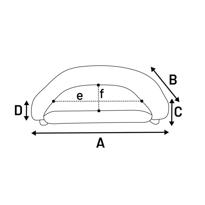 Canape pour chien ou chat Bouclette 77 x 50 x 27 cm