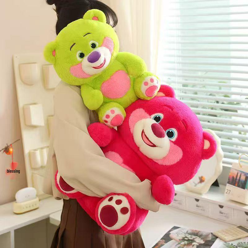 New Candy Color Teddy Bear Plush Toy: Cute Small Bear Doll Cushion for Bedtime Companion