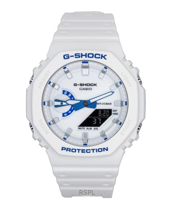 

Casio G-Shock Аналогово-цифровые часы Резиновый ремешок Белый циферблат Кварцевые GA-2100HDS-7A1 200 м Мужские часы белый