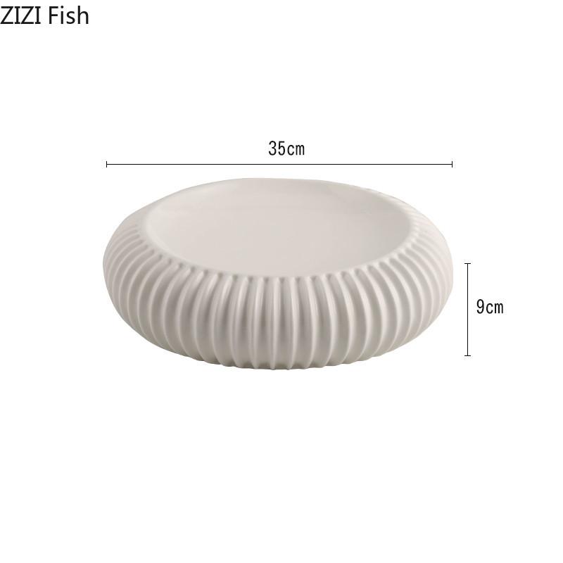 Laternenförmiger Salatteller Nordisches Hotel Essensdekoration Dessertteller Restaurant Hauptgang Steakteller Zuhause Keramik Geschirr