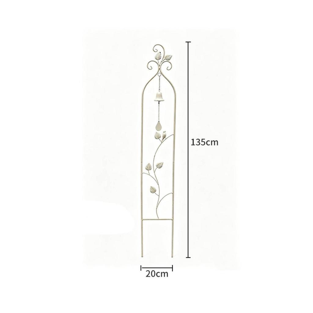 Metal Trellis with Bell Wrought-Iron Look Climbing Plant Support