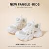 Male and female students mesh breathable 2025 summer new soft-soled children's sports small white single mesh shoes hollow dad shoes