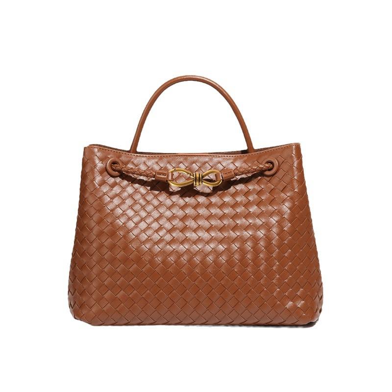 Elegant High-Capacity Hand-Woven Shoulder Bag for Women