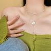 Gypsy Star Pearl Tassel Necklace Women's with Skirt Light Luxury Niche Design Clavicle Chain Accessories Design
