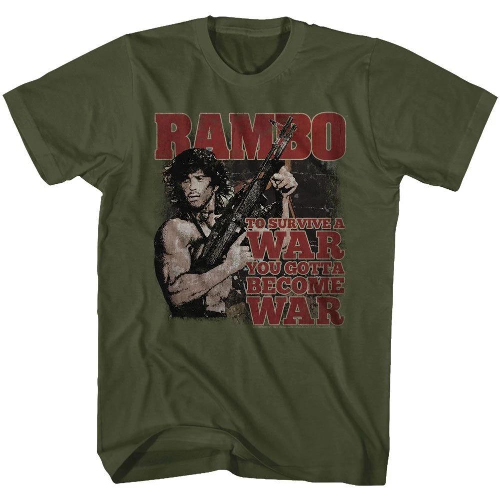 Rambo Become War Movie Shirt 100