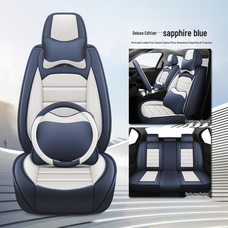 Universal Full Leather Car Seat Cover for Sylphy & Haval H - All-Season Protection