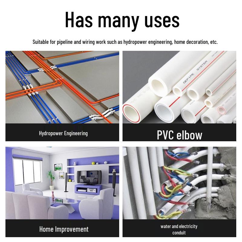 Manual PVC Conduit Bender, 1.5m Extension Bending Spring - Electrician's Wire Threading Tool