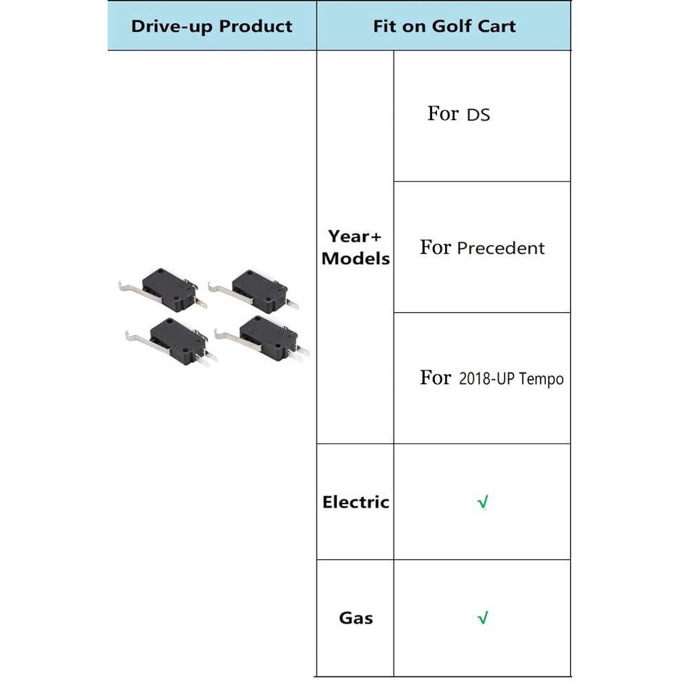 4PCS 1014808 1014807 Terminal Micro Switch For Club Car DS &Precedent Golf Cart