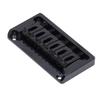 6 String Electric Guitar Bridge Kit Brass Through Body Non Tremolo Guitar Bridge with Wrench for St