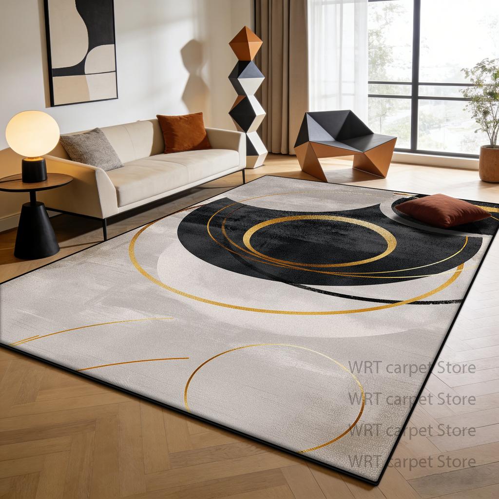 Nordic Light Luxury Style Living Room Carpet Decoration Modern Lounge Large Size Rugs Non-slip Pile Fabric Bedroom Tatami Mat
