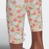 Adidas Floral Print High-Waisted Nine-Point Leggings Women Leggings White HS3630